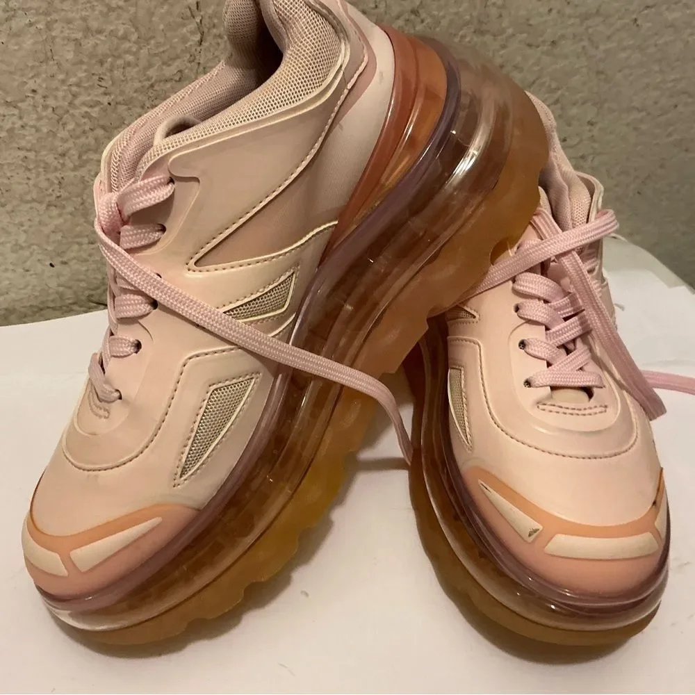 Shoes 53045 Bump'Air Platform Sneaker (Unisex) Pink Sneaker size EUR35